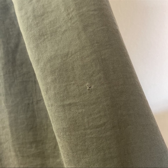 AVEC LES FILLES Anthropologie | Wrap Dress Neck Tie Long Sleeve Olive Gr… - Picture 7 of 12